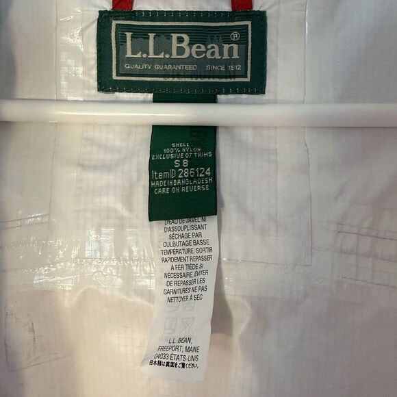 LL Bean Kid’s Size 8 Red Unisex Raincoat with Hood - Picture 5 of 7